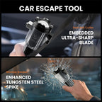 Car Safety Hammer Flashlight LED Tactical Torch with Glass Breaker Seatbelt Cutter
