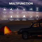 Car Safety Hammer Flashlight LED Tactical Torch with Glass Breaker Seatbelt Cutter