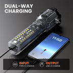 Car Safety Hammer Flashlight LED Tactical Torch with Glass Breaker Seatbelt Cutter