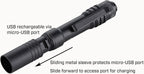 250 Lumen EDC Flashlight USB Rechargeable